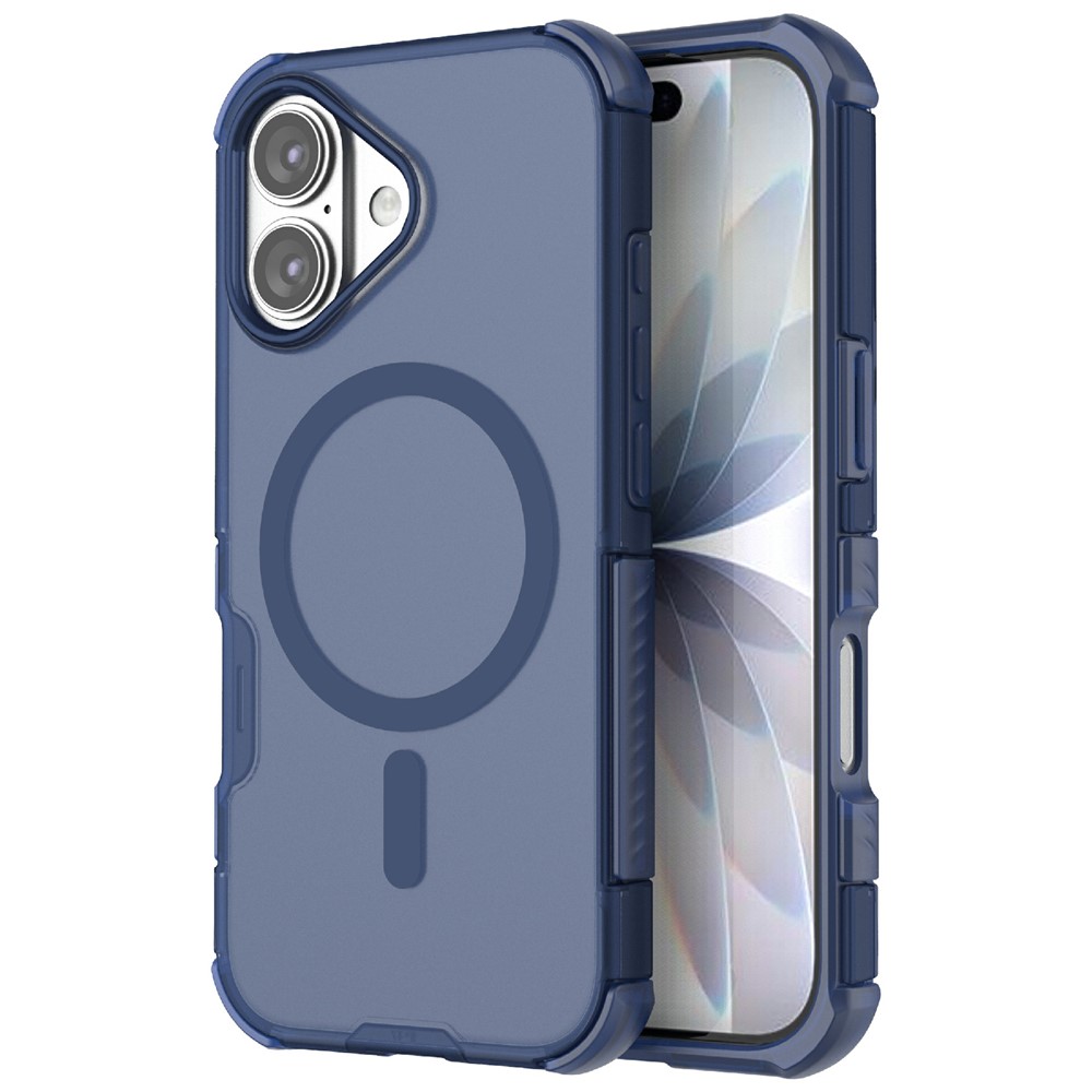  iPhone 17 Skal MagSafe Shockproof Hybrid Blå
