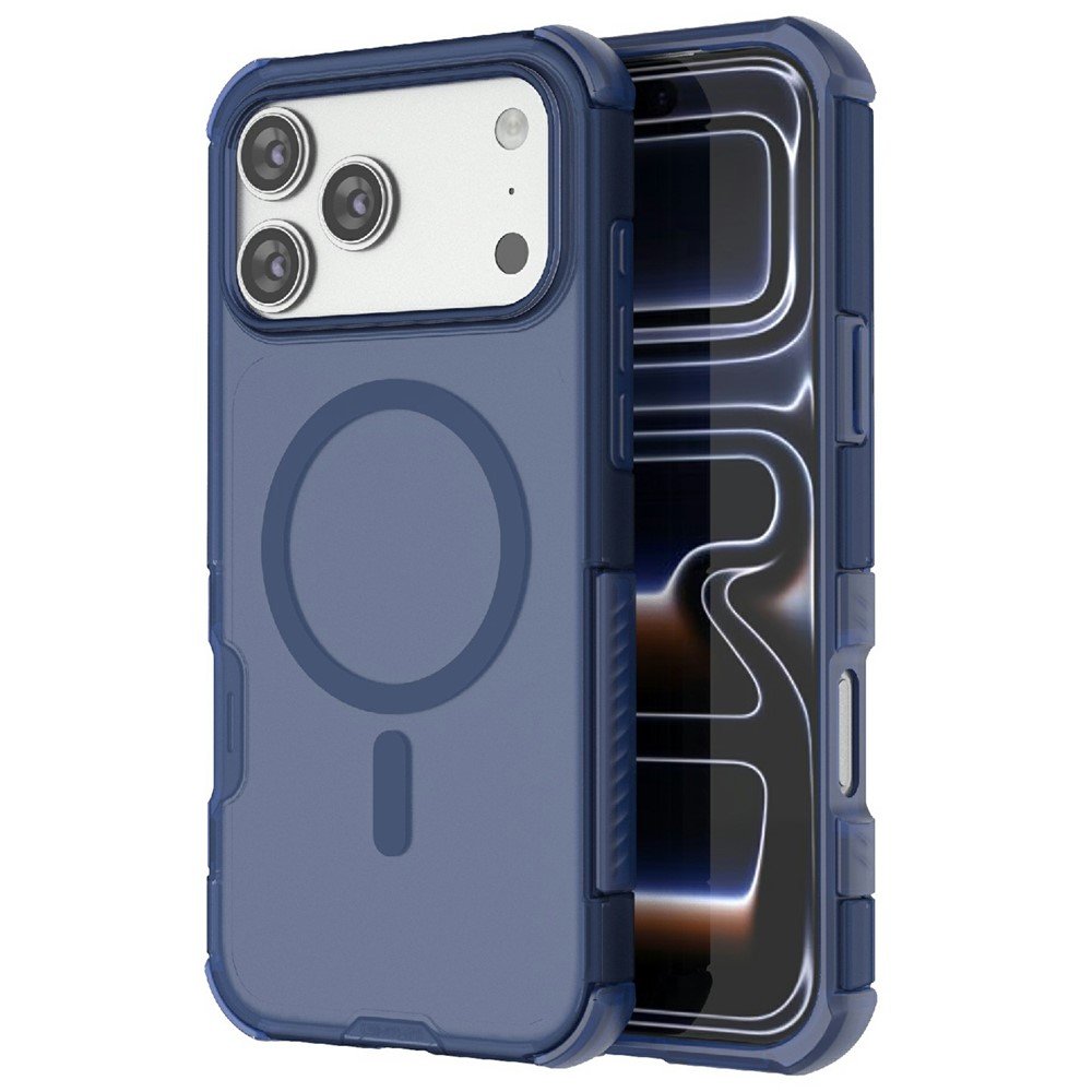  iPhone 17 Pro Max Skal MagSafe Shockproof Hybrid Blå