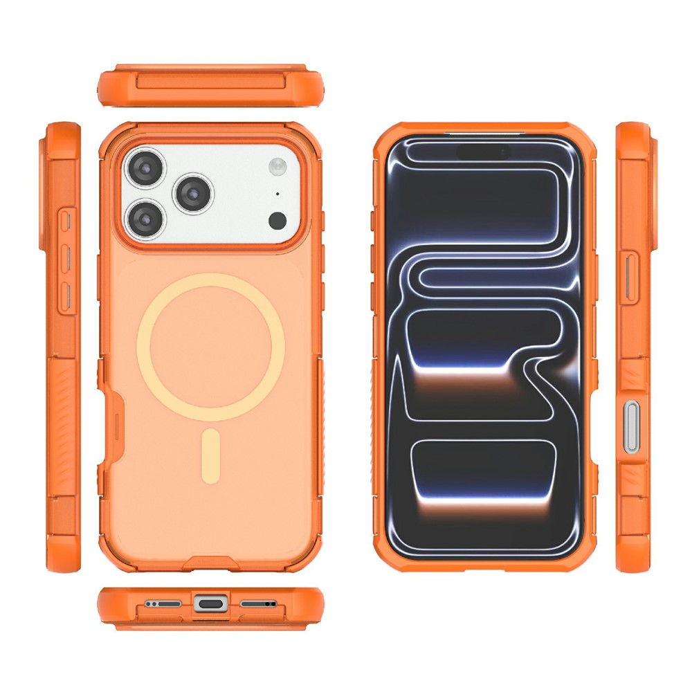  iPhone 17 Pro Max Skal MagSafe Shockproof Hybrid Orange