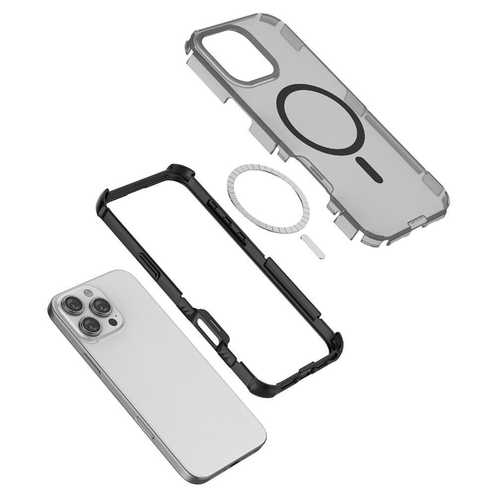  iPhone 16 Pro Skal MagSafe Shockproof Hybrid Blå