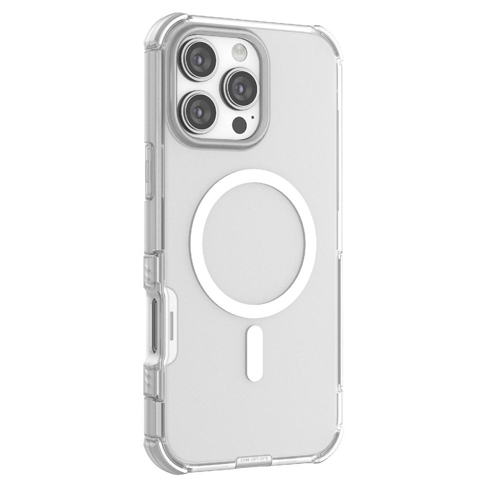  iPhone 16 Pro Max Skal MagSafe Shockproof Hybrid Vit