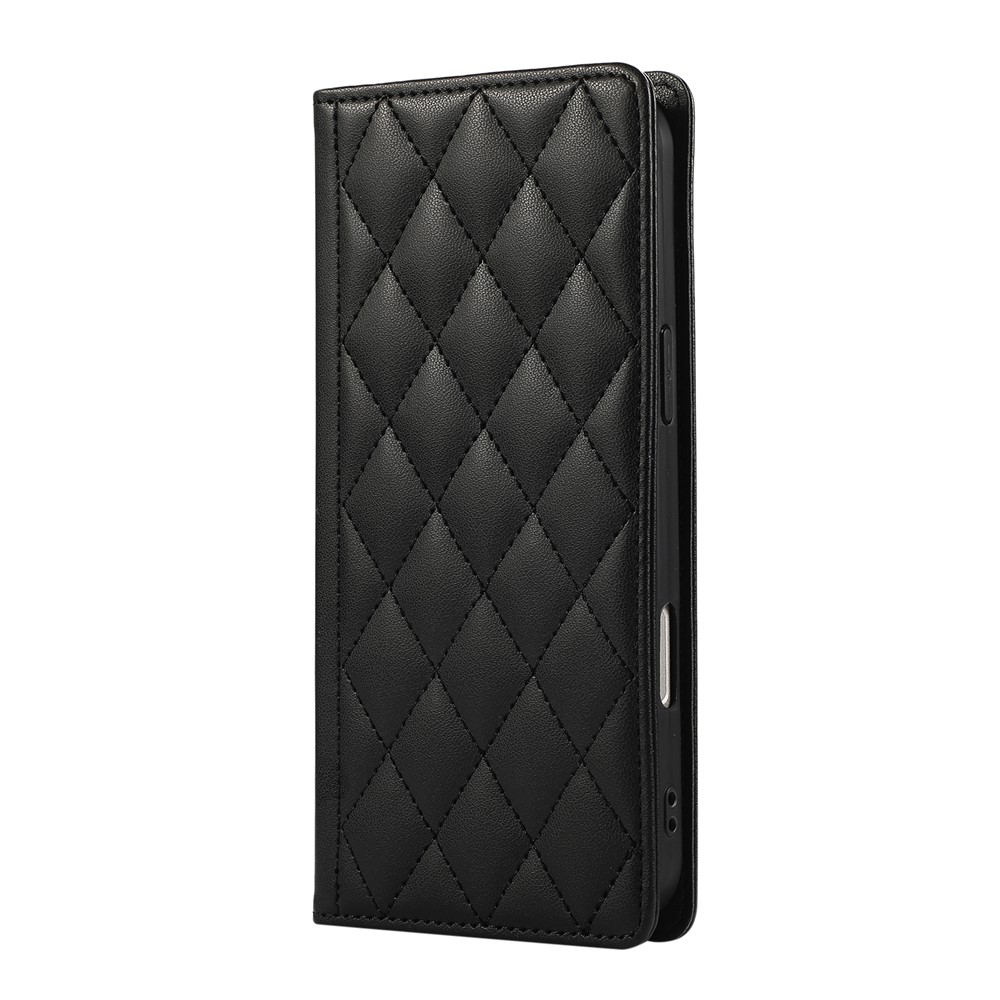  Samsung Galaxy A37 5G Fodral RFID Rhombus Läder Svart