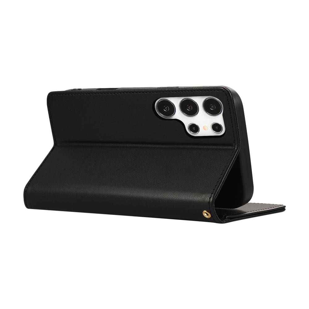  Samsung Galaxy S26 Ultra Fodral RFID Rhombus Läder Svart