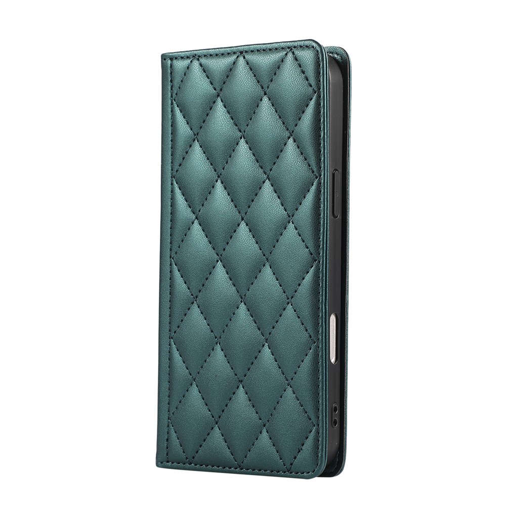  Samsung Galaxy S26 Fodral RFID Rhombus Läder Grön