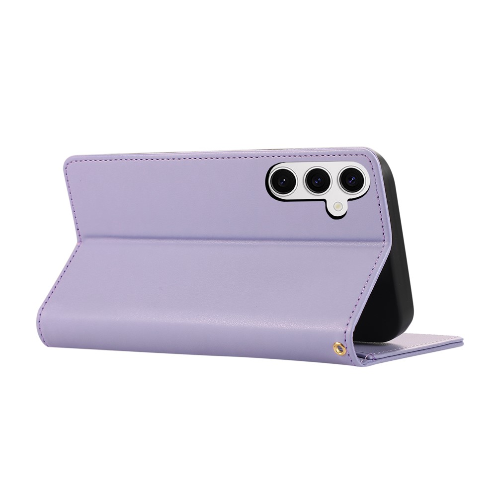  Samsung Galaxy S26 Plus Fodral RFID Rhombus Läder Lila