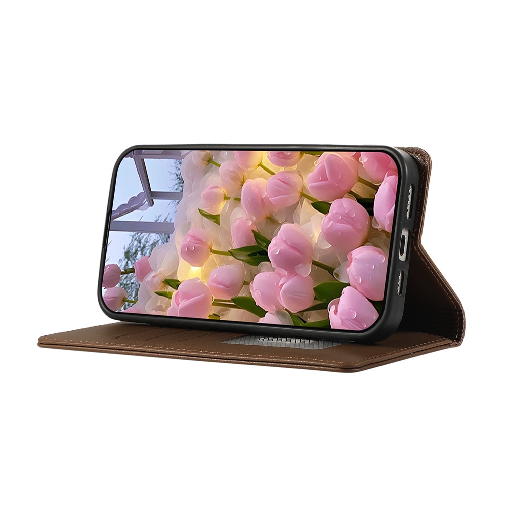  Samsung Galaxy S26 Plus Fodral RFID Rhombus Läder Brun
