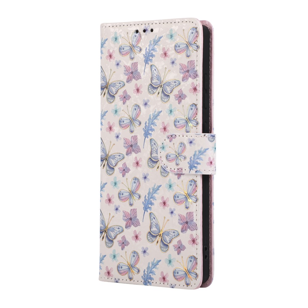  Samsung Galaxy S26 Ultra Fodral RFID Läder Fjärilar / Blommor
