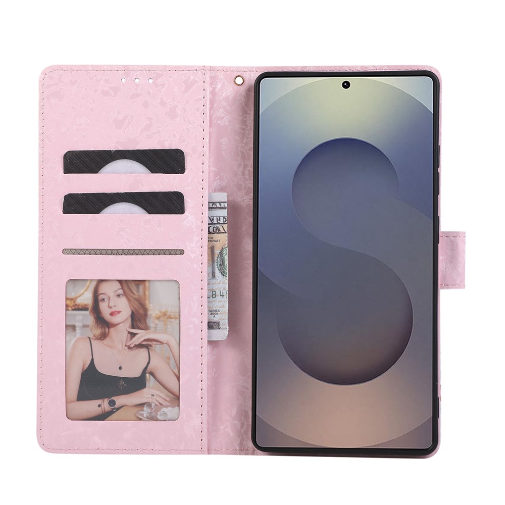  Samsung Galaxy S26 Ultra Fodral RFID Läder Färgglada Blommor