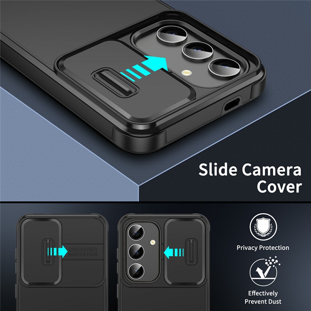  Samsung Galaxy A57 5G Skal Hybrid Armor CamCover Blå