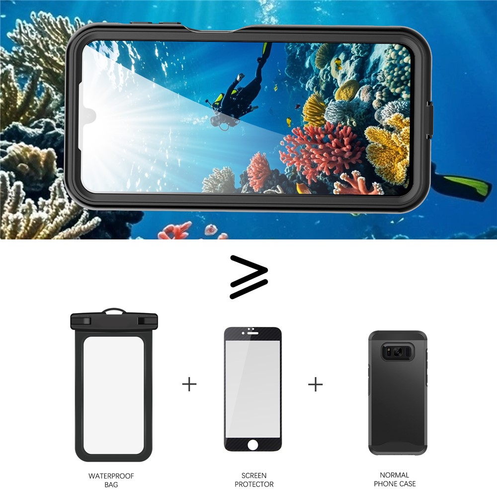 REDPEPPER REDPEPPER Galaxy A17 Skal 360 Vattentätt IP68 Svart