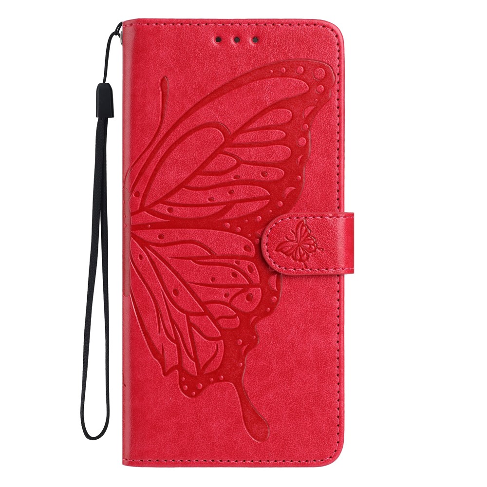  Google Pixel 10a Fodral Med Fjäril Tryck Röd