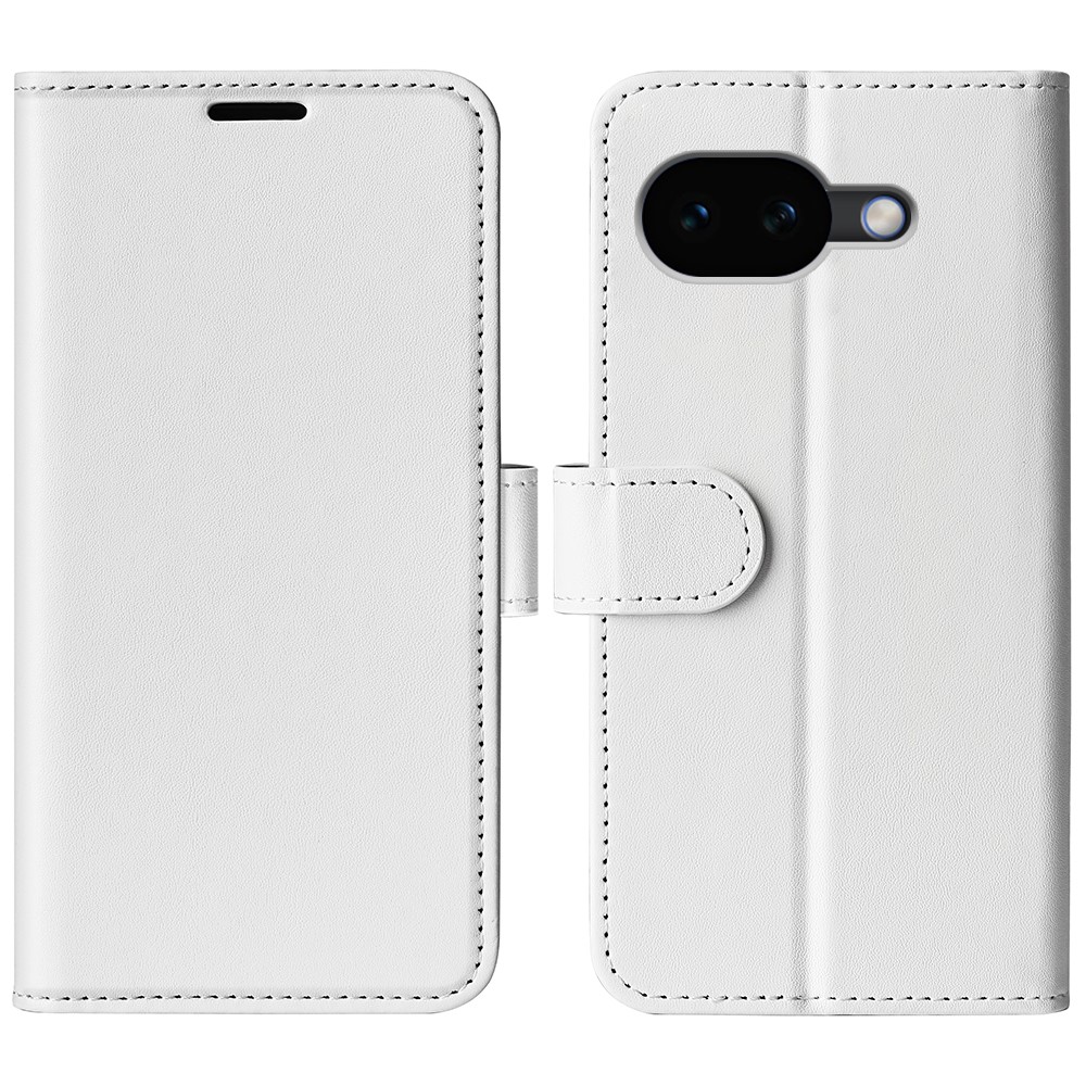 Google Pixel 10a Fodral Crazy Horse Läder Vit