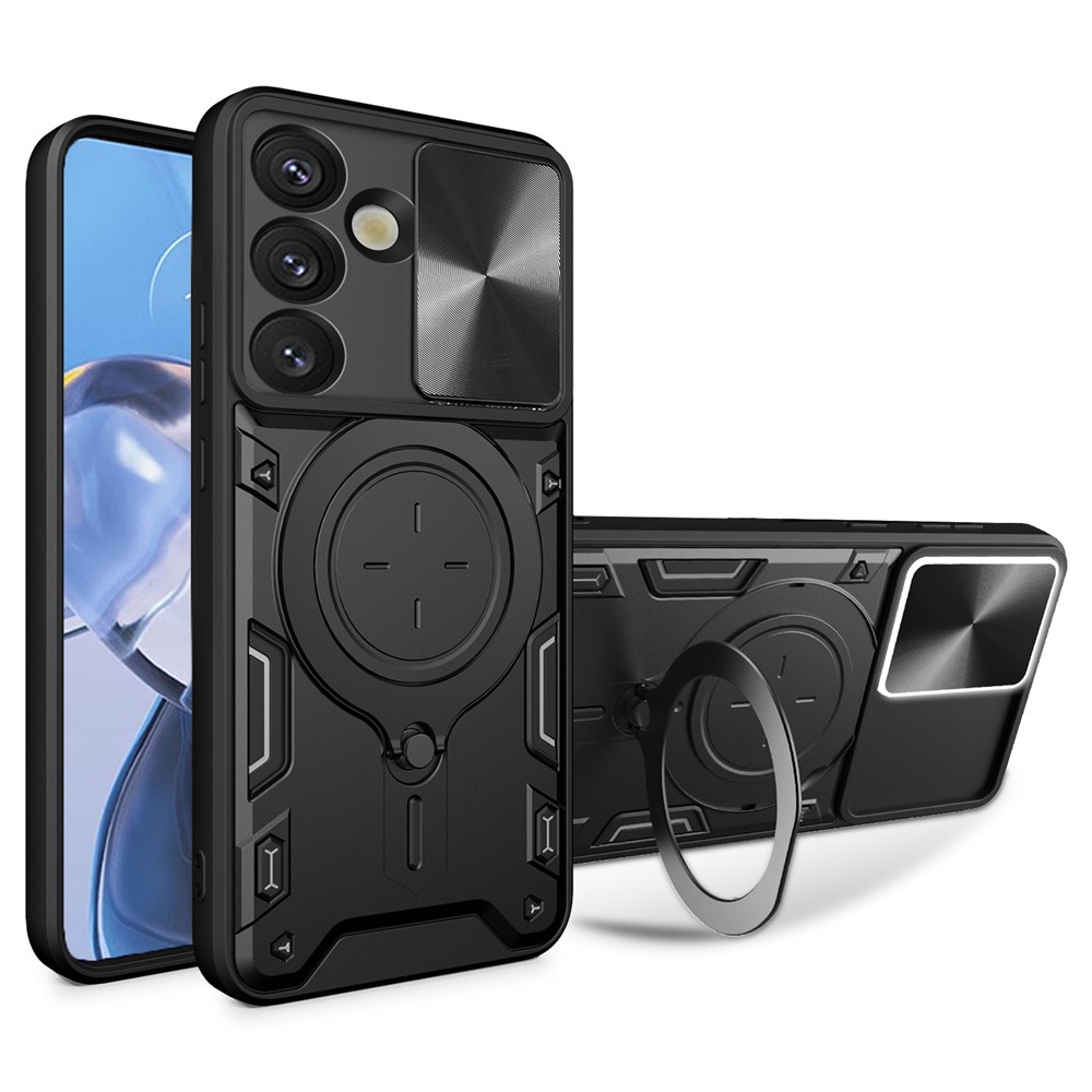  Samsung Galaxy S26 Plus Skal CamShield Kickstand Hybrid Svart