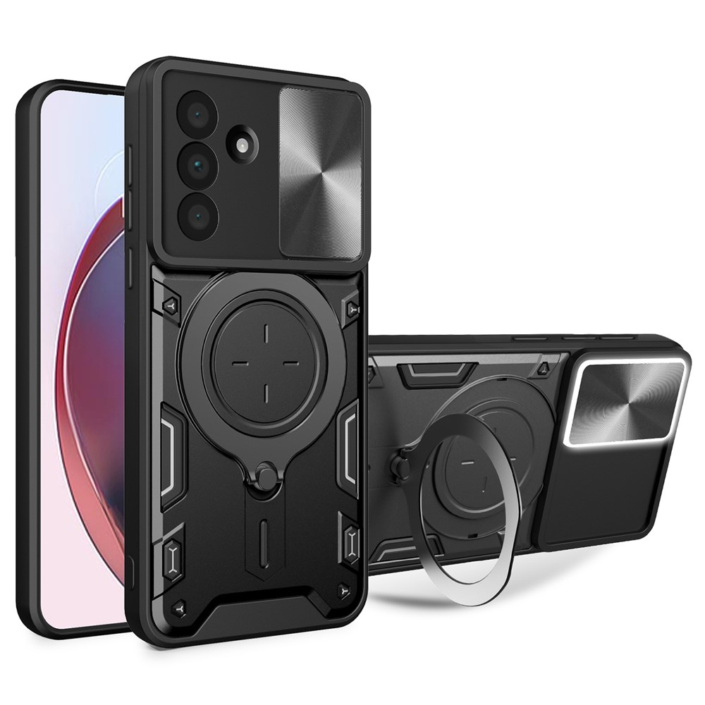  Samsung Galaxy A57 5G Skal CamShield Kickstand Hybrid Svart