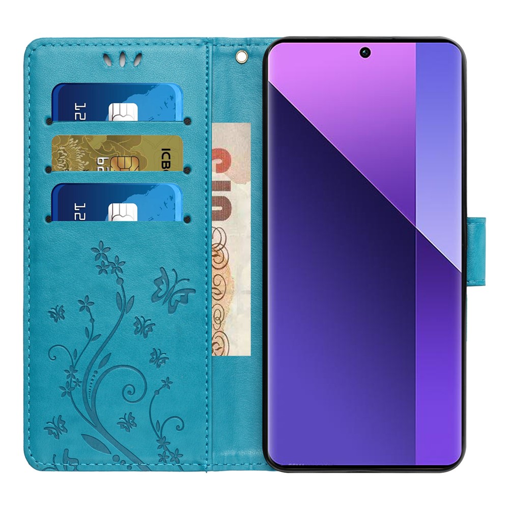  Google Pixel 10a Fodral Med Blommigt Tryck Blå