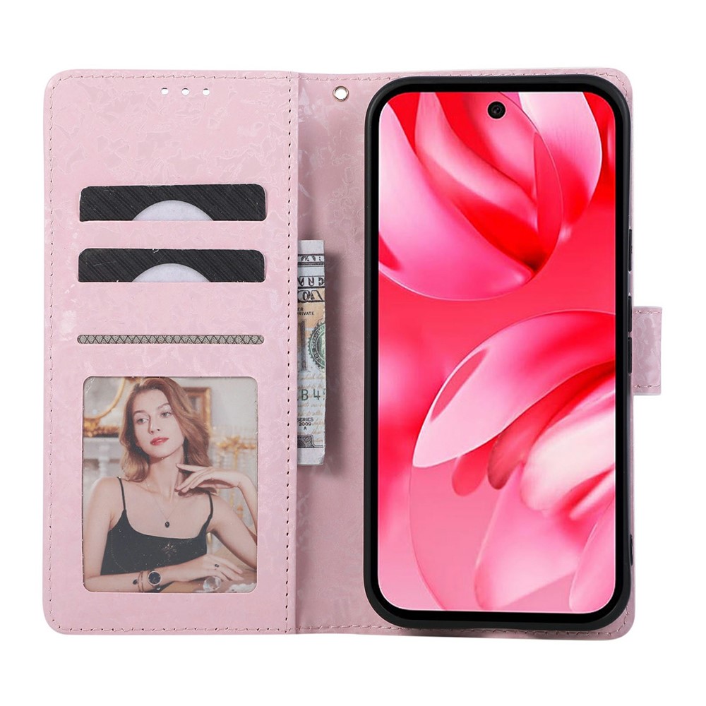  Google Pixel 10a Fodral RFID Läder Yellow Daisy