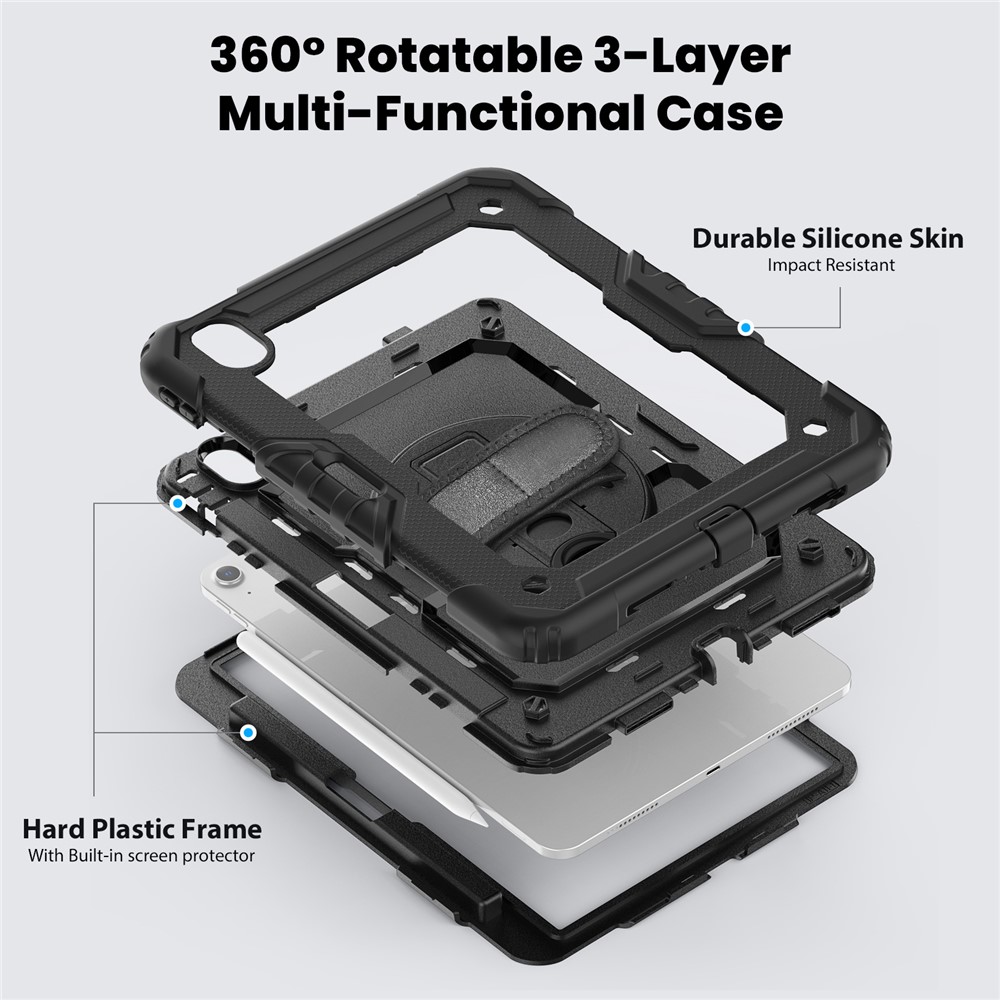  iPad Air 11 2026-2024 Skal 360 Shockproof Hybrid Kickstand
