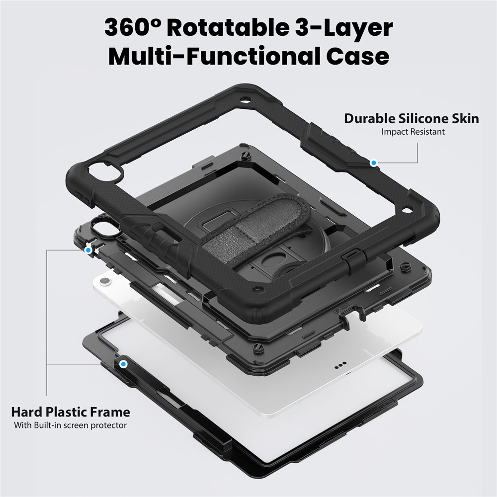  iPad Air 13 2026-2024 Skal 360 Shockproof Hybrid Kickstand