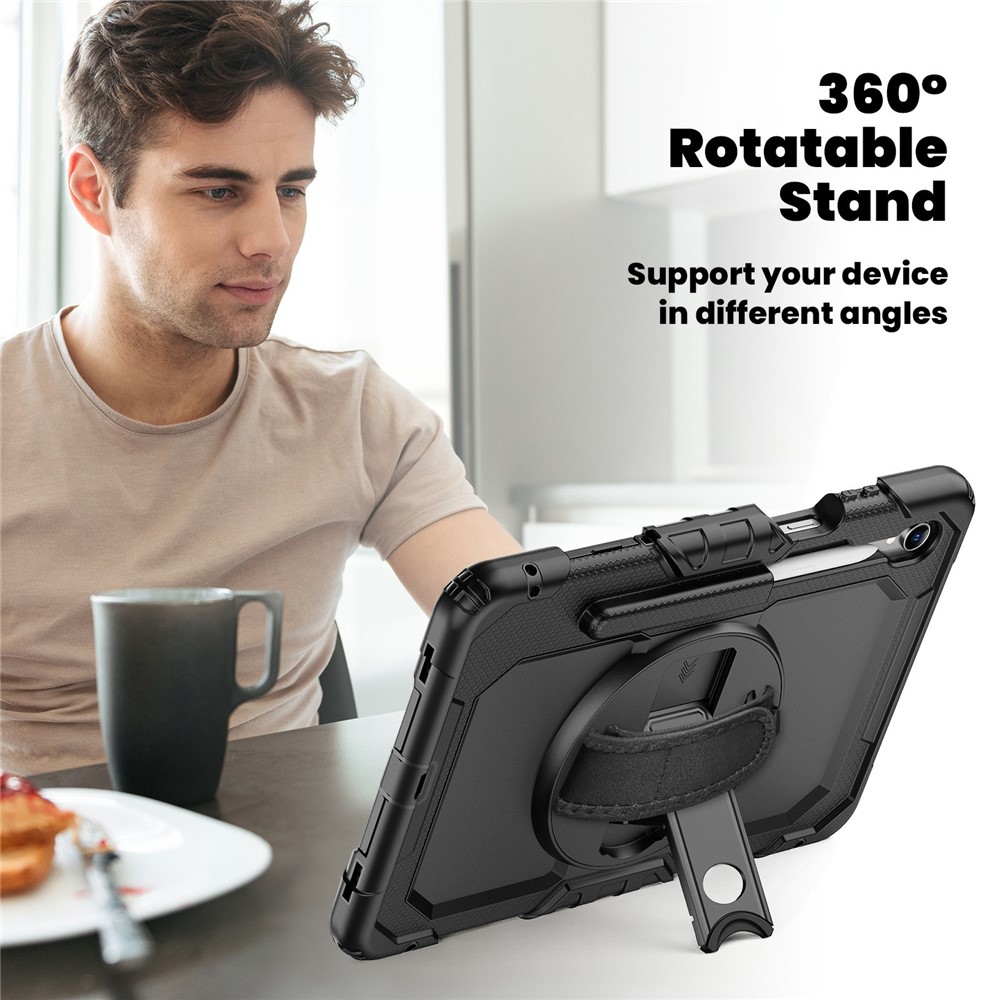  Galaxy Tab S11 Skal 360 Shockproof Hybrid Kickstand Svart