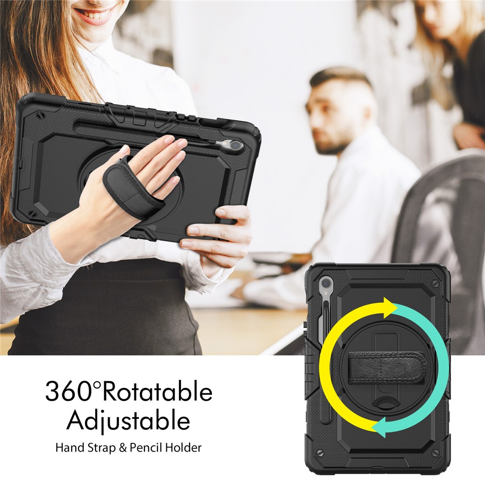  Galaxy Tab S10 Lite/S10 FE/S9 Skal 360 Shockproof Hybrid Kickstand