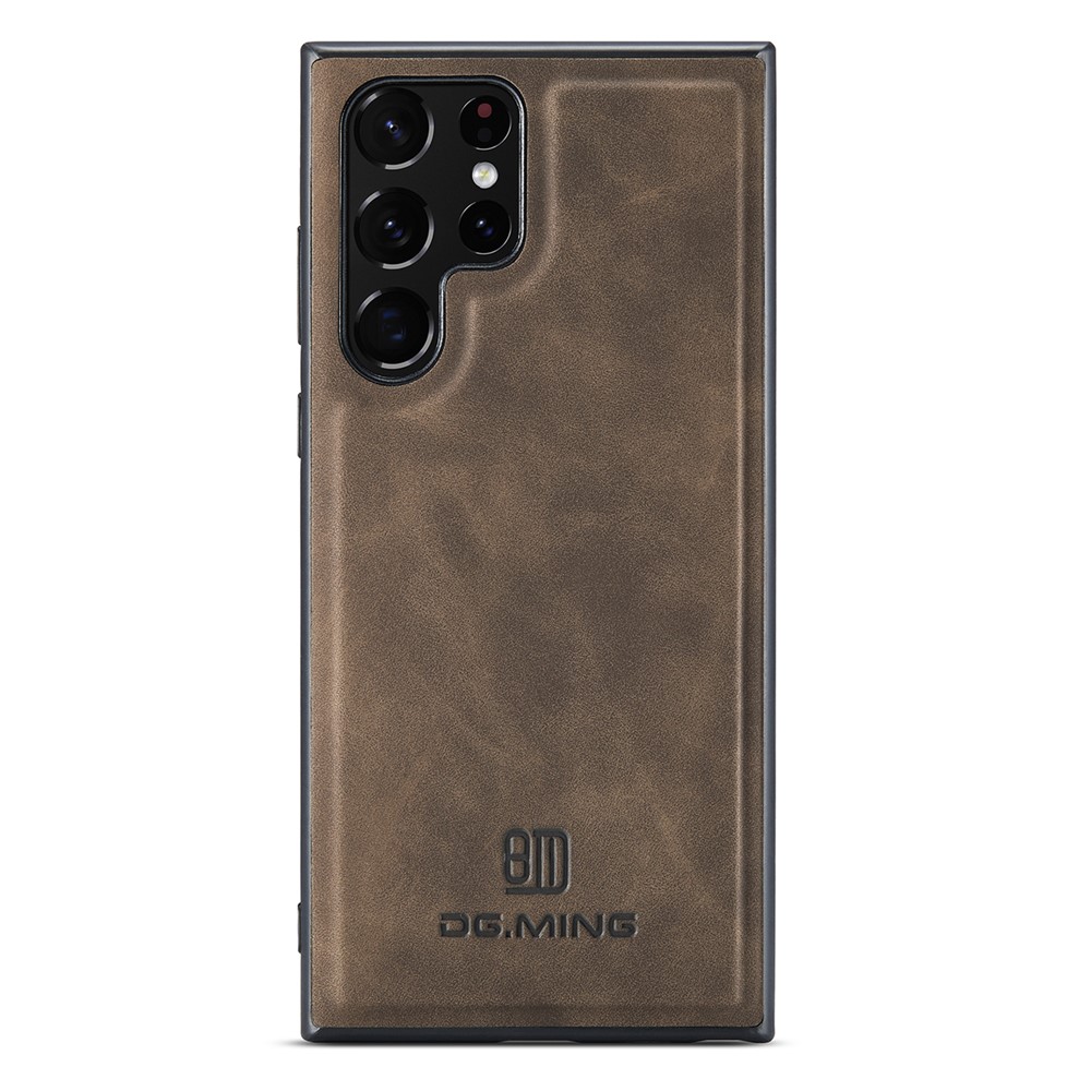 DG.MING DG.MING Galaxy S26 Ultra Skal Läderbelagt Mörk Brun
