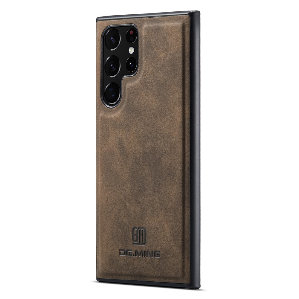 DG.MING DG.MING Galaxy S26 Ultra Skal Läderbelagt Mörk Brun