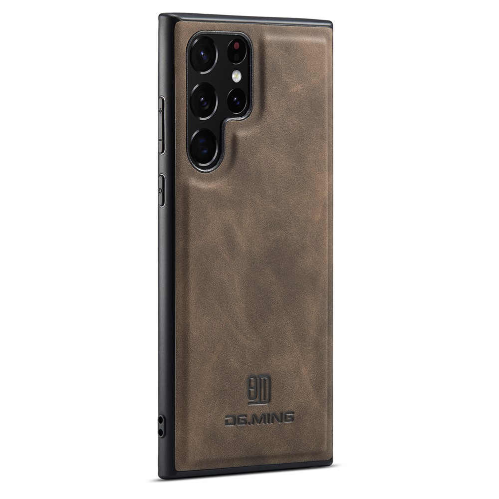 DG.MING DG.MING Galaxy S26 Ultra Skal Läderbelagt Mörk Brun