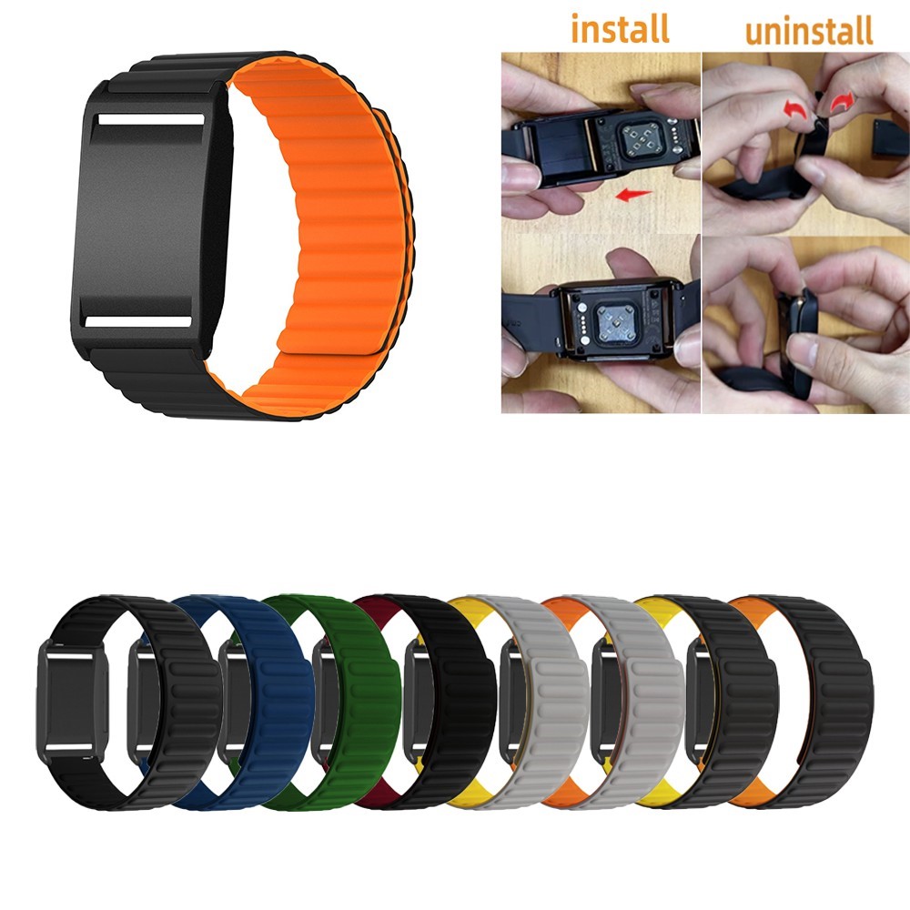  Polar Loop Klockarmband Silikon Magnetisk Loop Svart