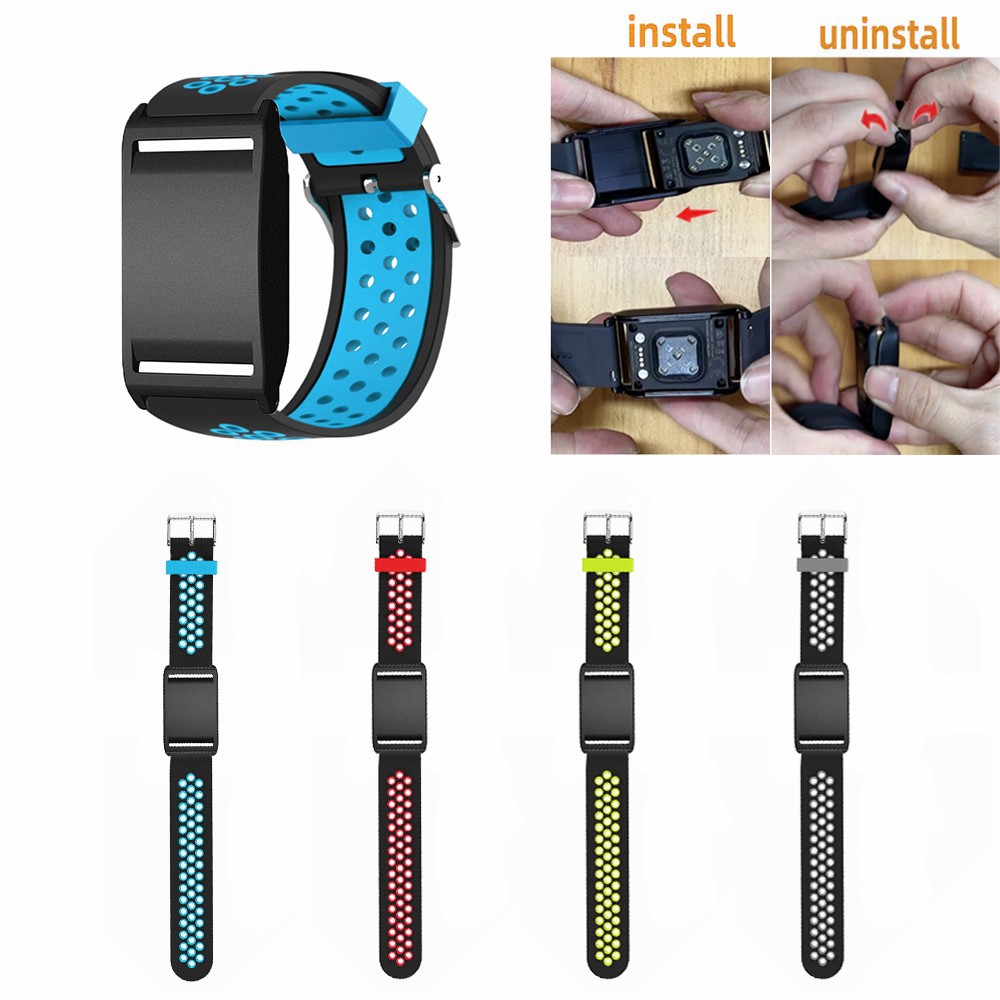  Polar Loop Klockarmband Silikon Dual-Color Grå / Svart