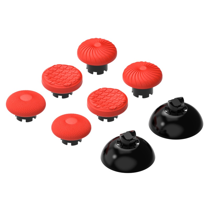 DATA FROG DATA FROG 8-PACK Thumb Grip För PS5/PS4/Xbox/Switch Röd