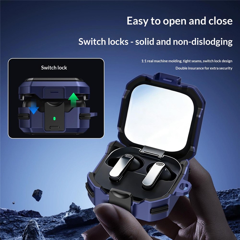  Samsung Galaxy Buds 4/4 Pro Skal Shockproof Hybrid Röd