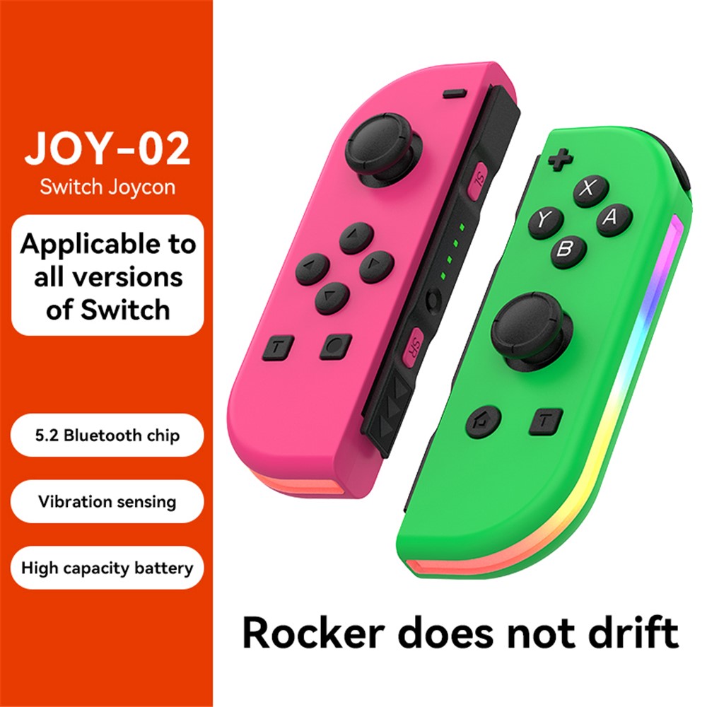  Nintendo Switch Joy-Con Kontroll RGB Rosa / Grön