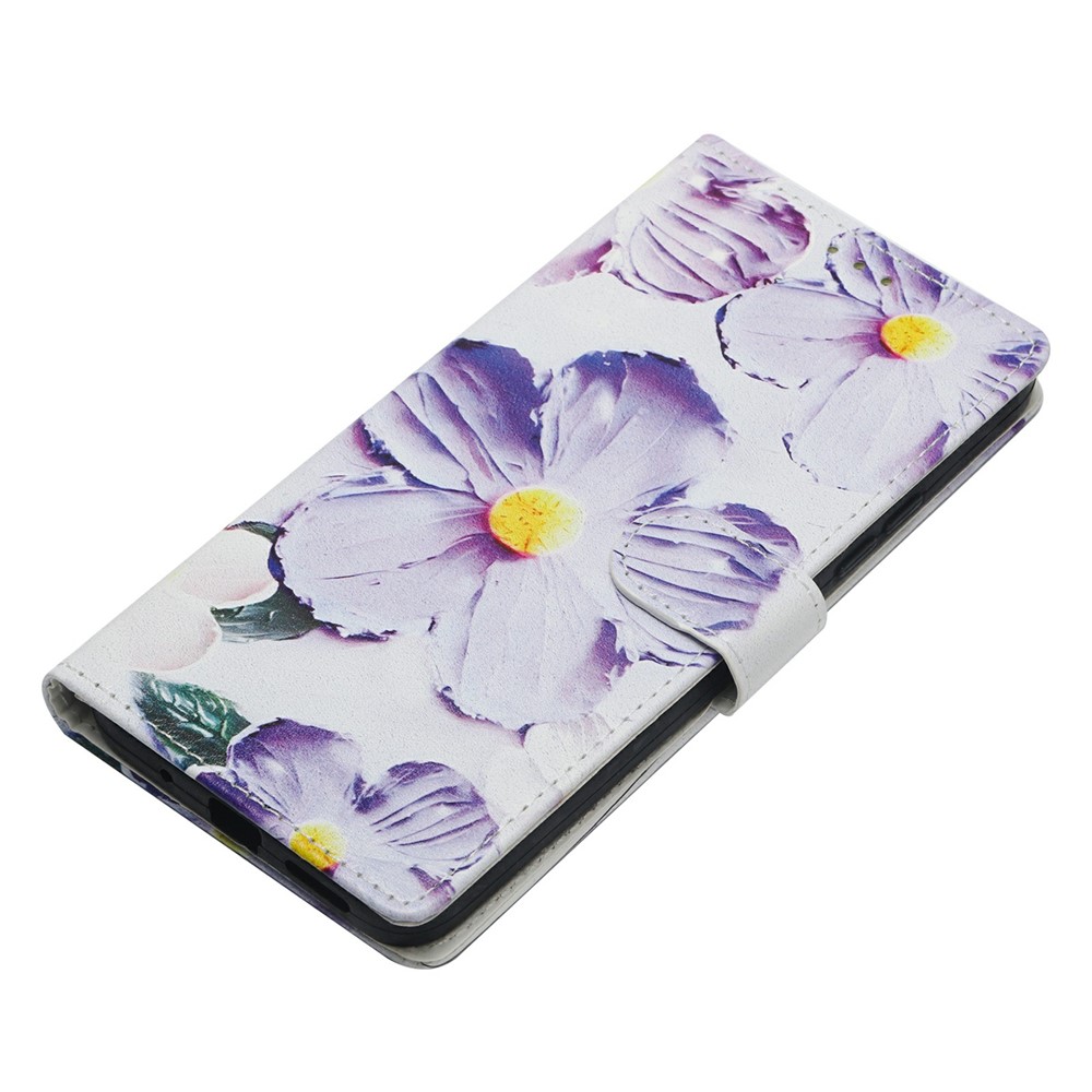  Xiaomi 17 Fodral Läder Blommor Lila