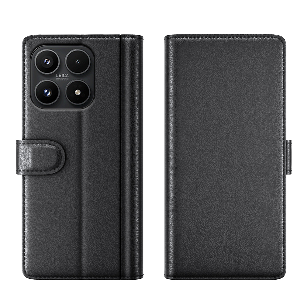  Xiaomi 17 Fodral Premium Äkta Läder Svart