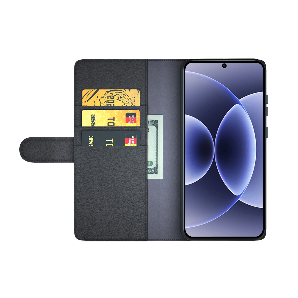  Xiaomi 17 Fodral Premium Äkta Läder Svart