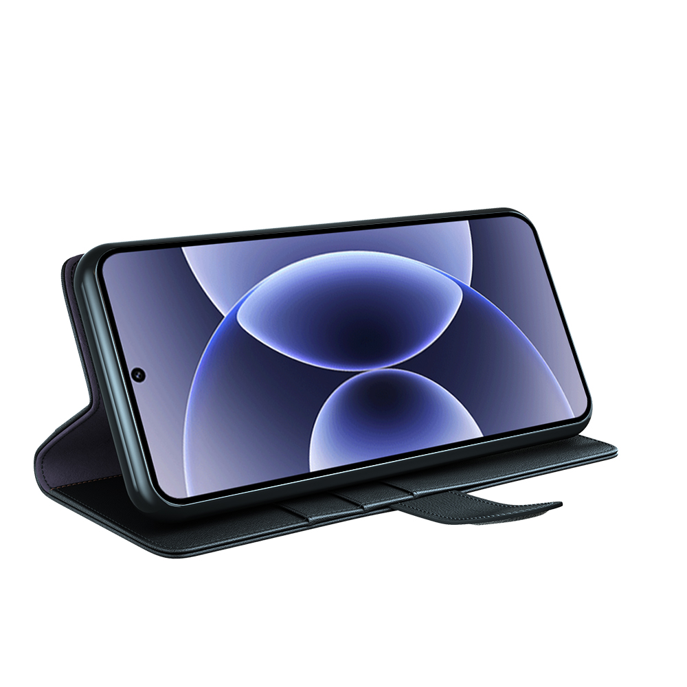  Xiaomi 17 Fodral Premium Äkta Läder Svart