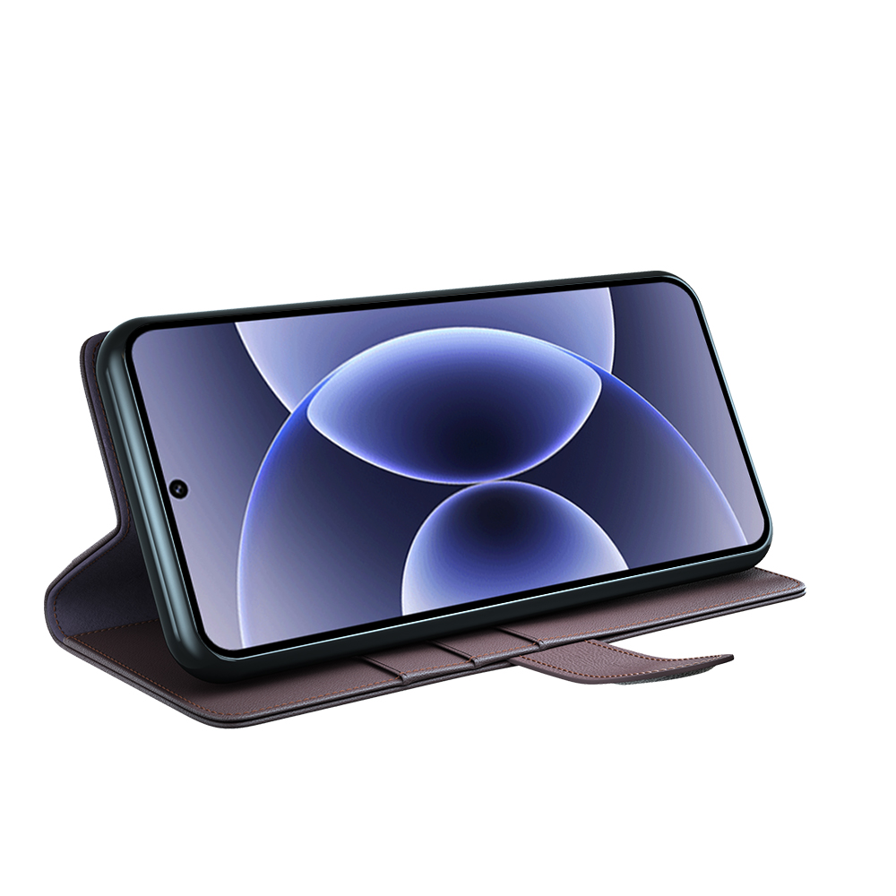  Xiaomi 17 Fodral Premium Äkta Läder Brun