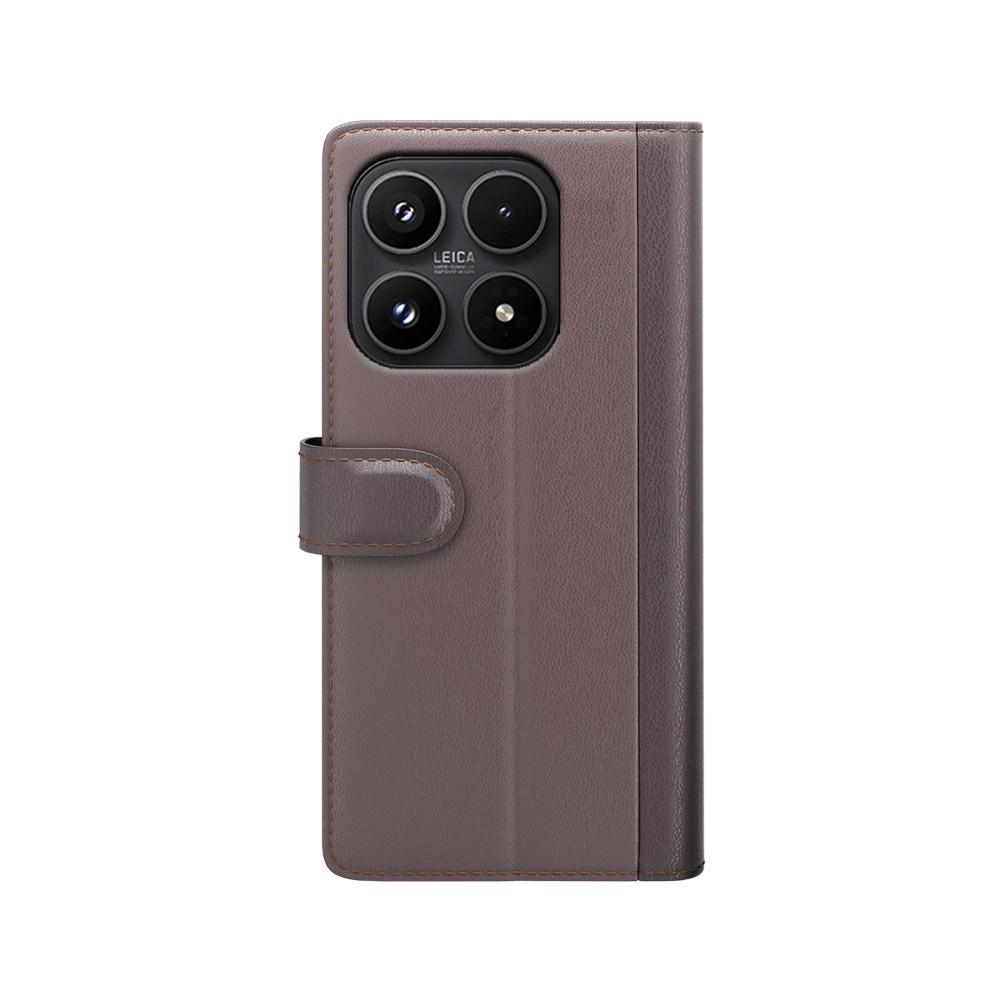  Xiaomi 17 Fodral Premium Äkta Läder Brun