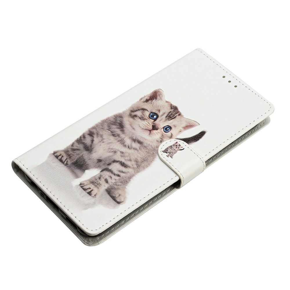  Samsung Galaxy A27 5G Fodral Läder Gullig Katt