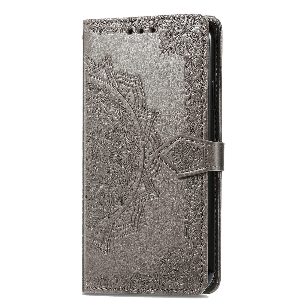  Xiaomi 17 Fodral Läder Mandala Grå