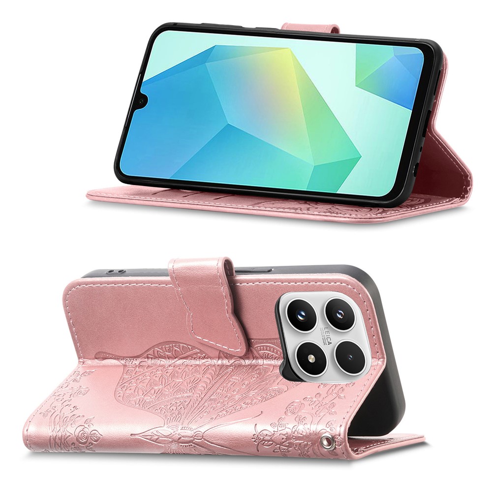  Xiaomi 17 Fodral Läder Mandala Roséguld