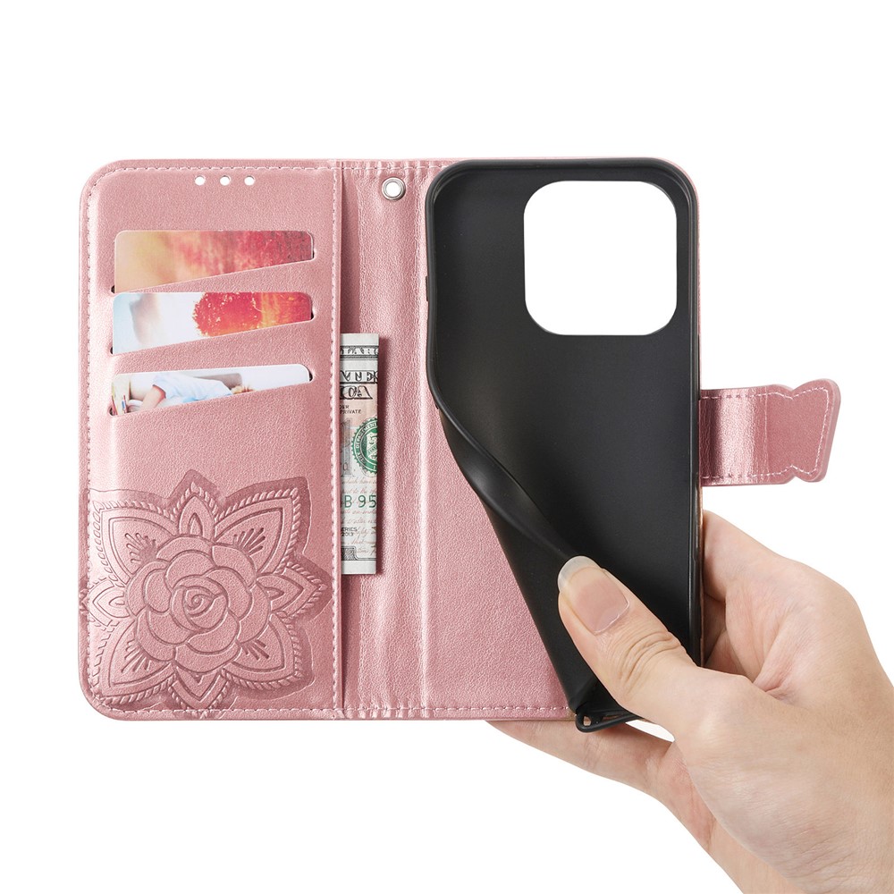  Xiaomi 17 Fodral Läder Mandala Roséguld