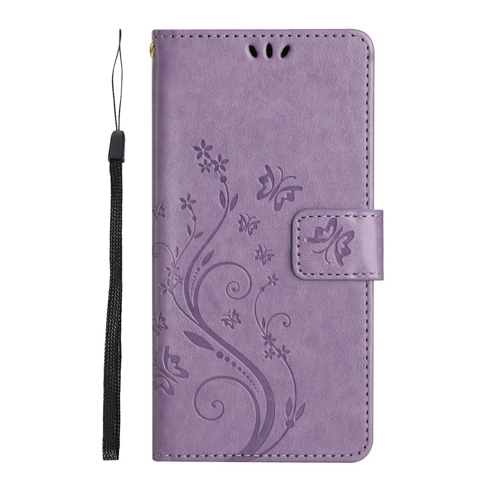  Samsung Galaxy A27 5G Fodral Blommor/Fjärilar Lila
