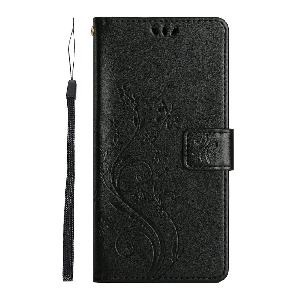  Samsung Galaxy A27 5G Fodral Blommor/Fjärilar Svart