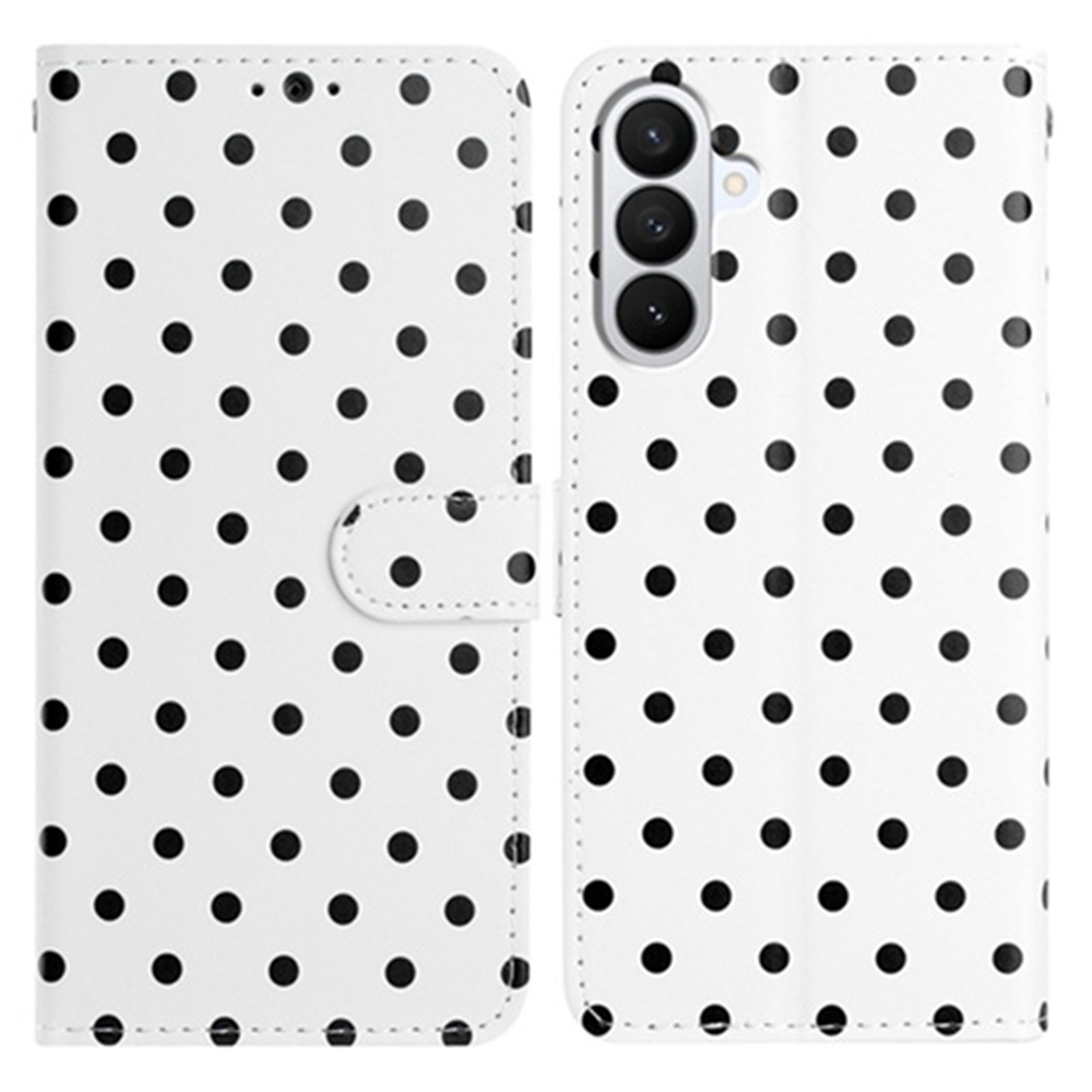  Samsung Galaxy A27 5G Fodral Med Prickmönster Vit/Svart