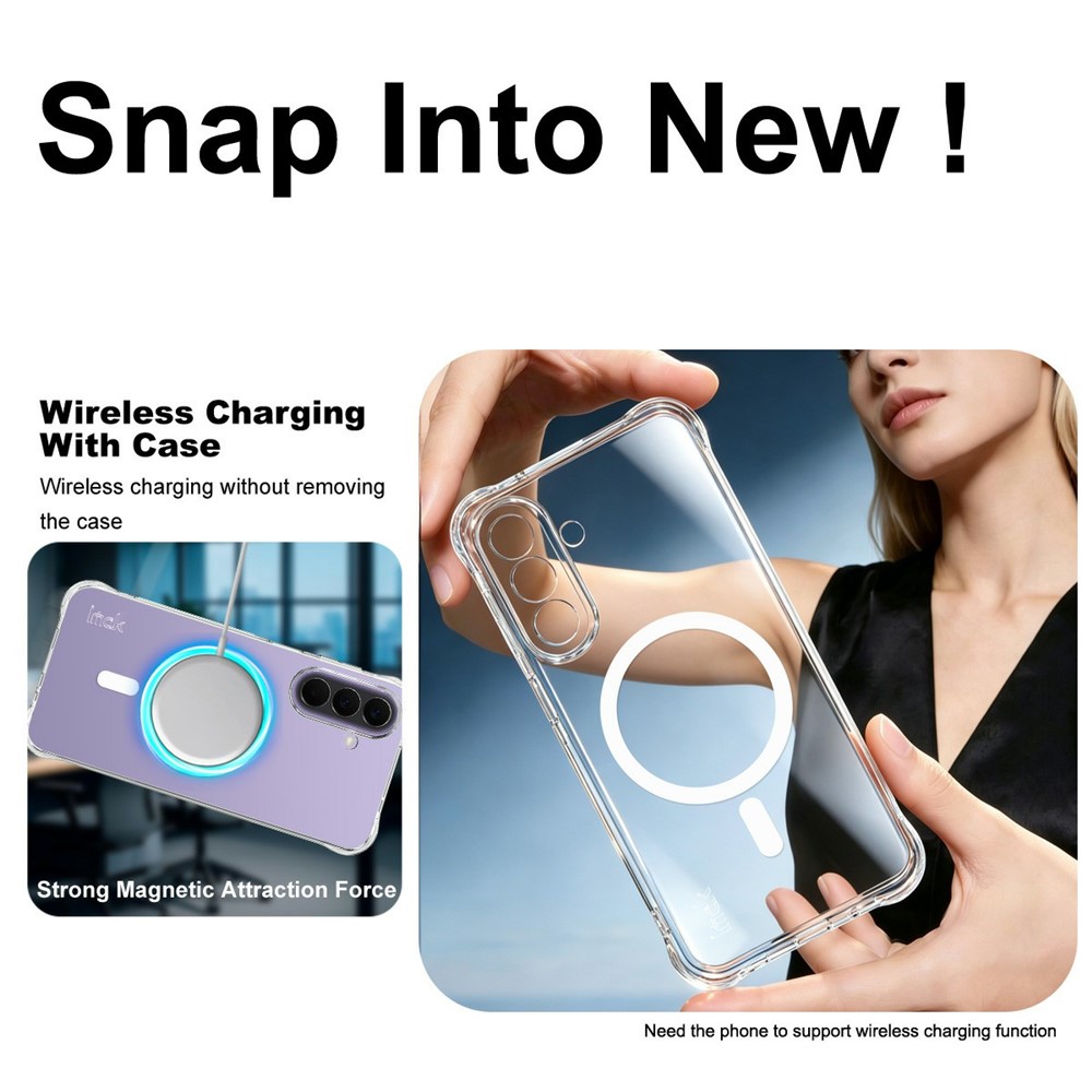 IMAK IMAK Samsung Galaxy A27 5G Skal MagSafe Shockproof Transparent