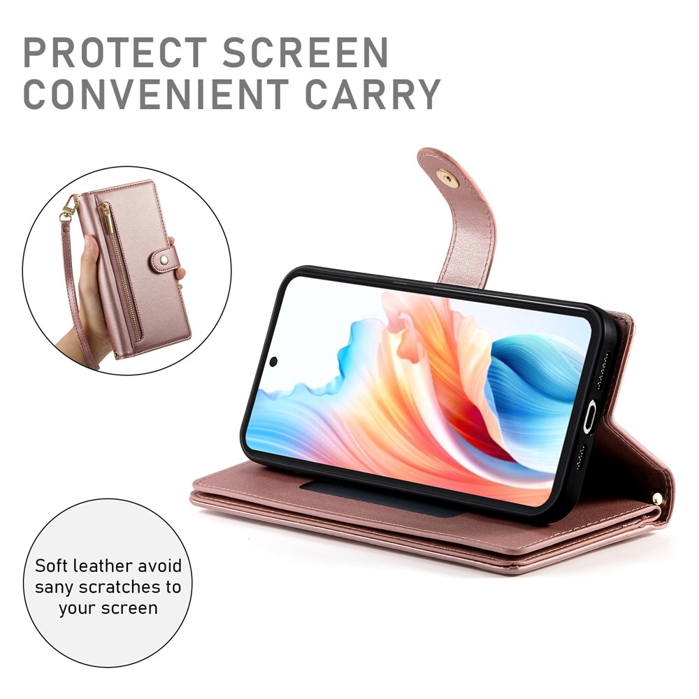  Samsung Galaxy A27 5G Fodral Med Kortfack Roséguld