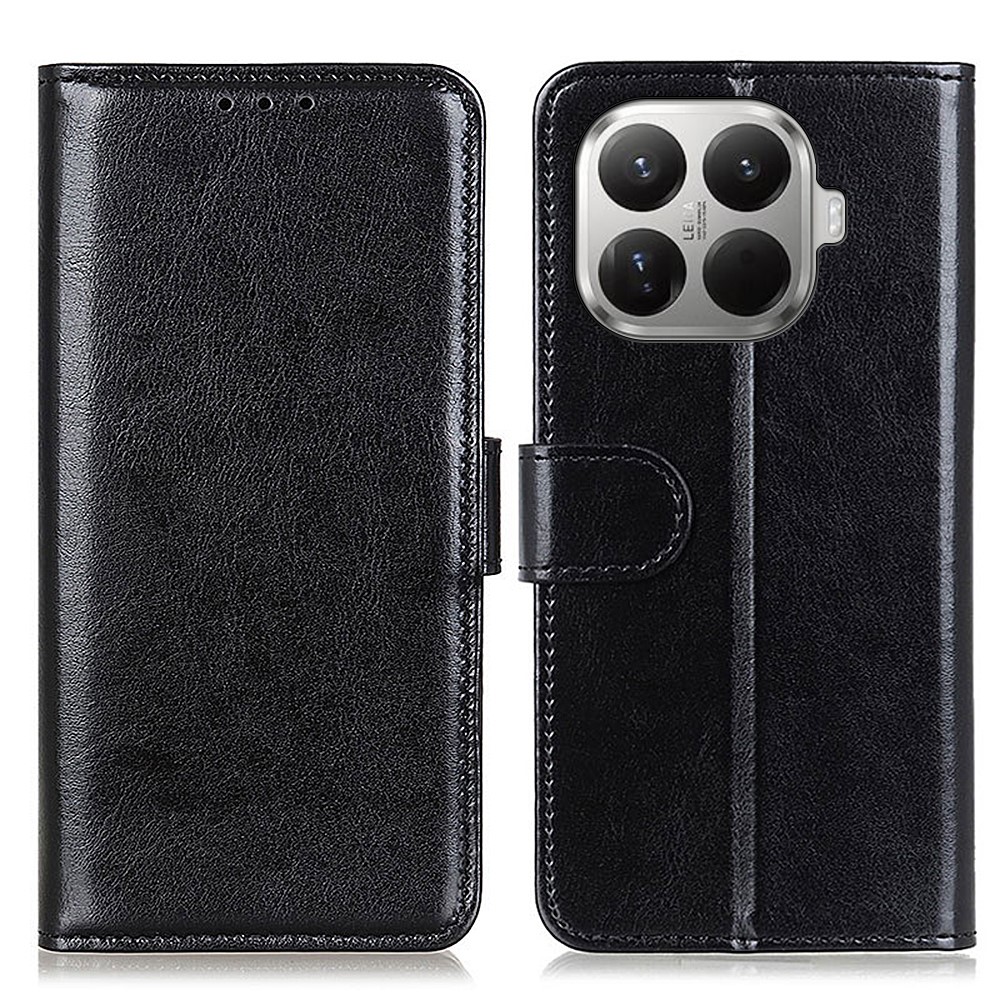  Xiaomi 17T Pro Fodral Crazy Horse Läder Svart