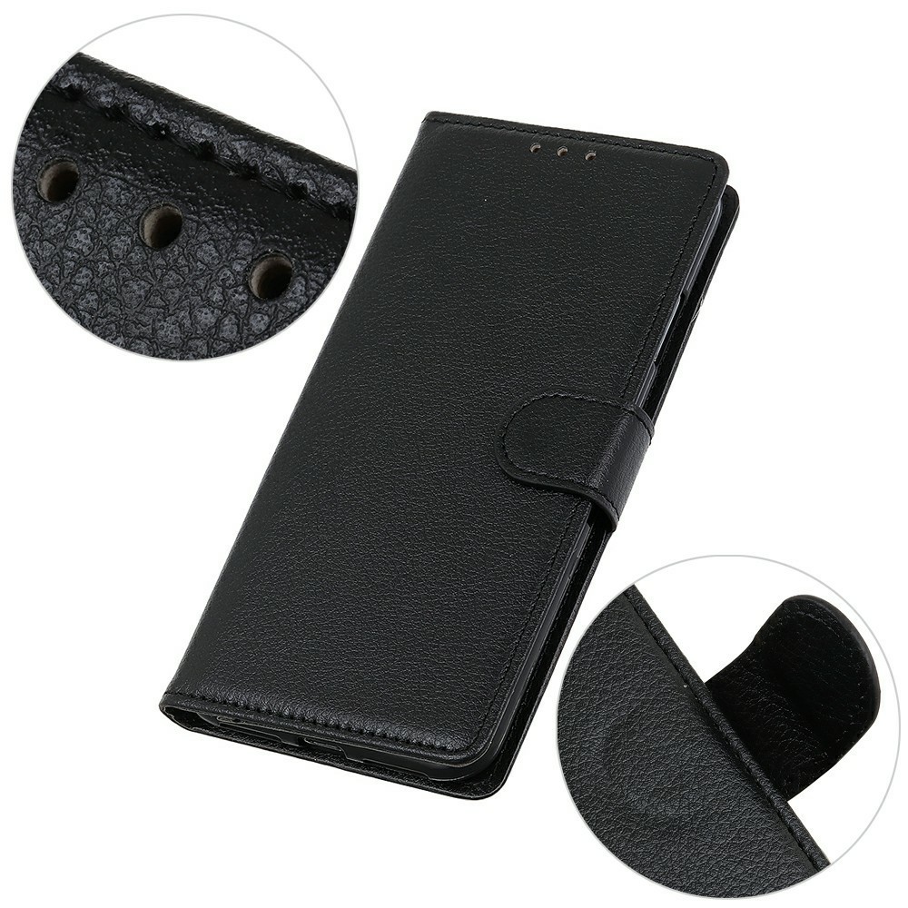  Xiaomi 17T Pro Fodral Litchi Läder Svart