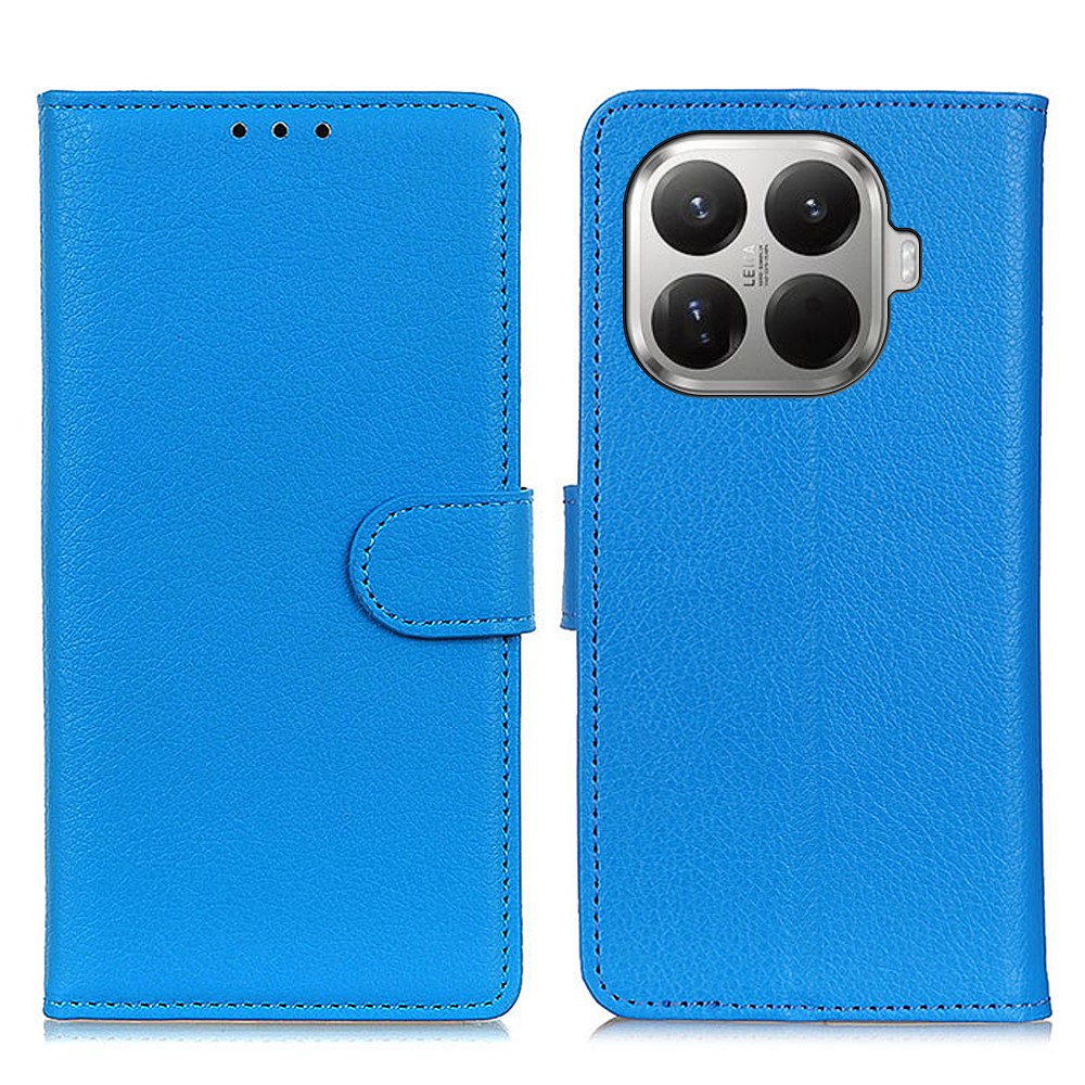  Xiaomi 17T Pro Fodral Litchi Läder Blå